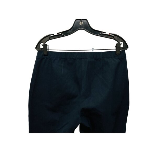 J. Jill Precision Stretch Blue Pants Size 8 Site Pockets Adjustable Waist - Picture 2 of 12
